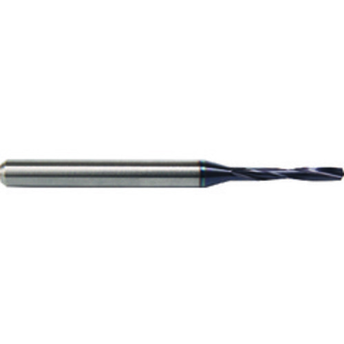 ‎0.92 mm Dia. × 3 mm Shank × 10.16 mm Flute Length × 1-1/2″ OAL, Miniature, 135°, Bright, 2 Flute, External Coolant, Round Solid Carbide Drill Series/List #5373